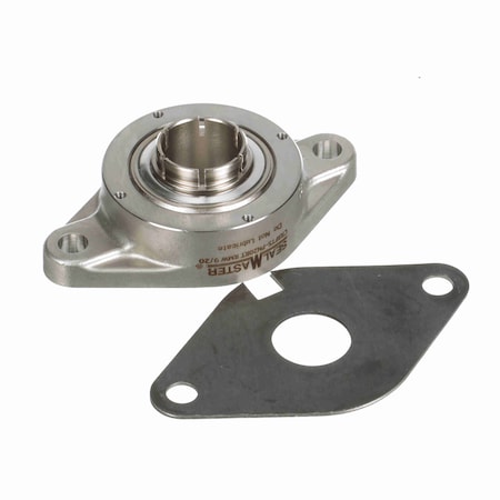 Sealmaster Mounted Stainless Steel Two Bolt Flange Ball Bearing, CRBFTS-PN20RT RMW CRBFTS-PN20RT RMW